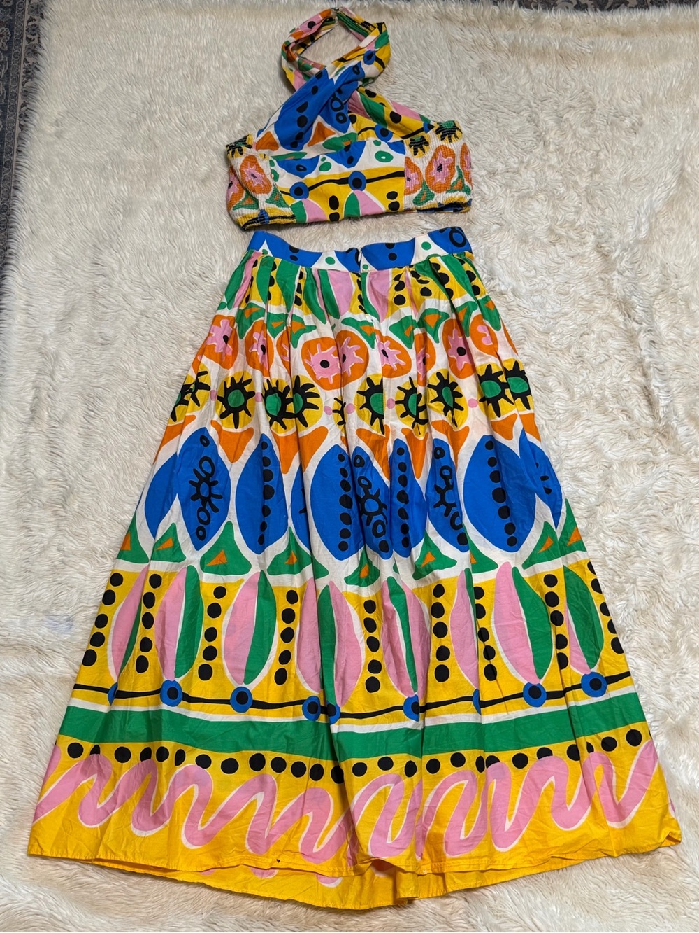 Zara Bloggers Favorite Printed Skirt Set - Size Medium - Picture 5 of 6